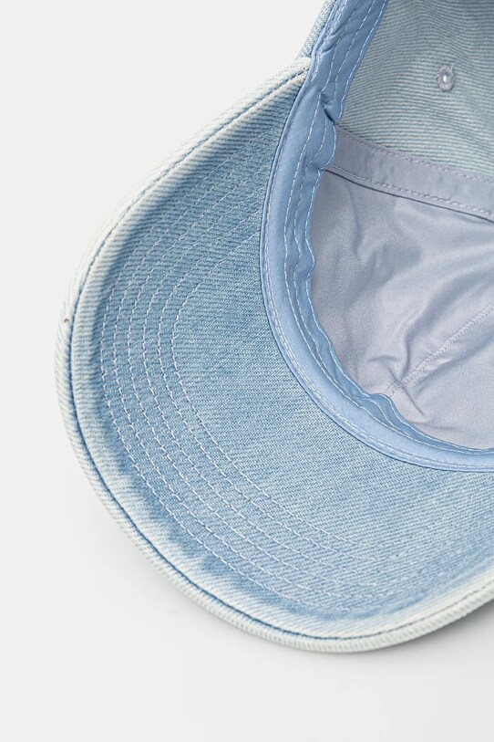 Calvin Klein czapka z daszkiem bawełniana niebieski LV04G5068G