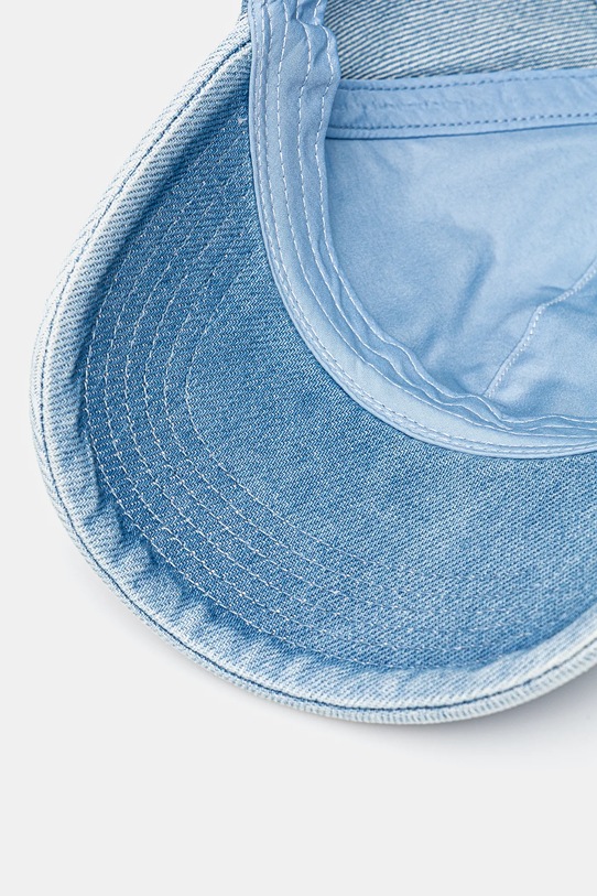 Βαμβακερό καπέλο του μπέιζμπολ Calvin Klein μπλε LV04G5068G