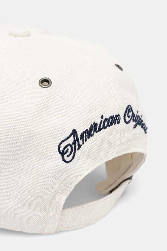 Αξεσουάρ Βαμβακερό καπέλο του μπέιζμπολ Tommy Jeans AM0AM13550 λευκό