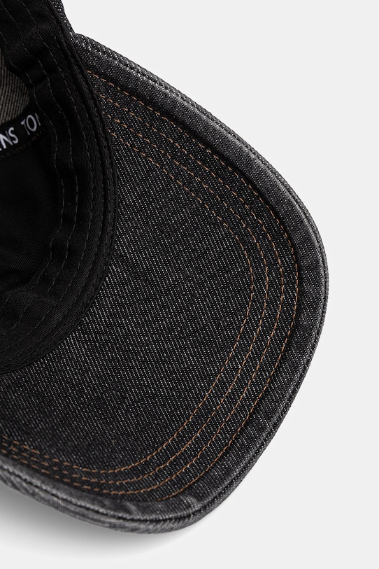 Džínsová šiltovka Tommy Jeans čierna AM0AM13567