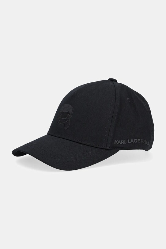 Karl Lagerfeld czapka z daszkiem aplikacja czarny 553123.805619
