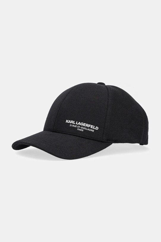 Karl Lagerfeld czapka z daszkiem aplikacja czarny 553128.805620