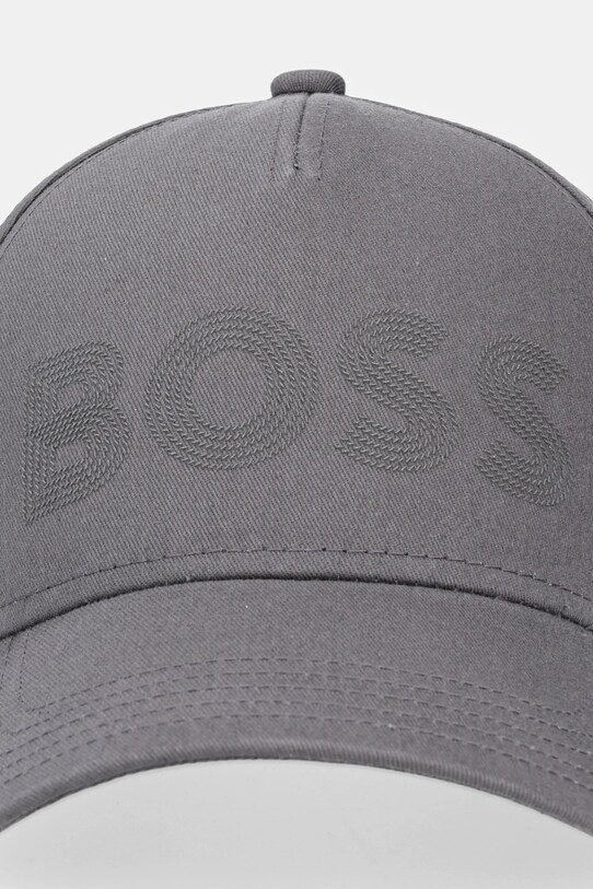 Бавовняна бейсболка BOSS Green 50544417 сірий AW25
