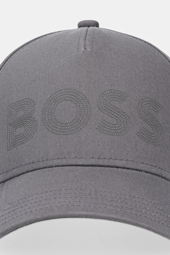 BOSS Green șapcă de baseball din bumbac 50544417 gri AW25