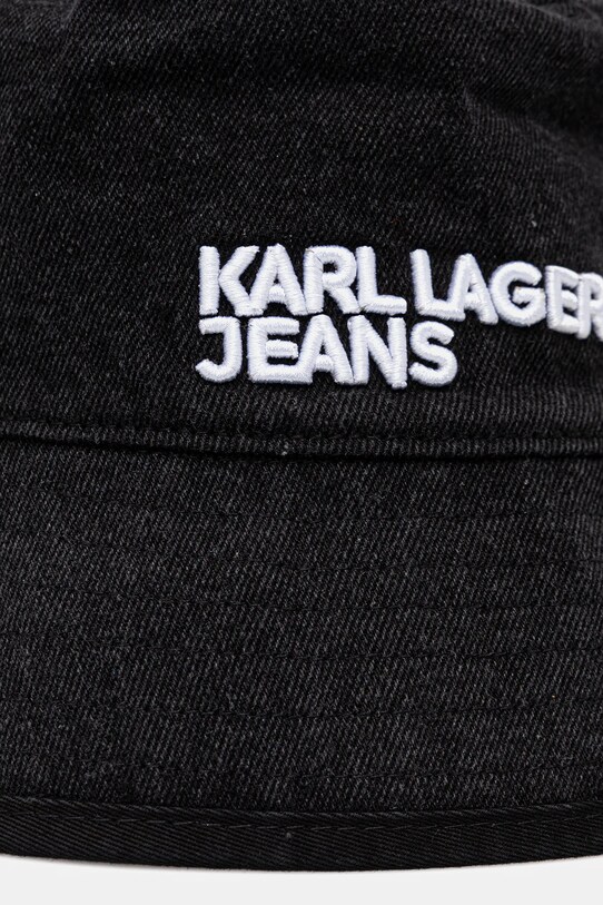 Karl Lagerfeld Jeans pălărie din denim A3M33107 negru AW25