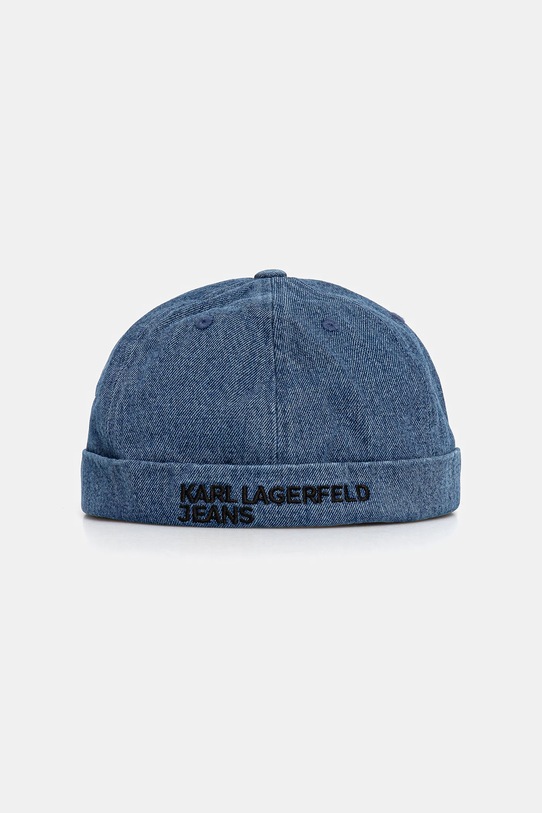 Karl Lagerfeld Jeans czapka bawełniana dziecięca bawełna niebieski A3M33108