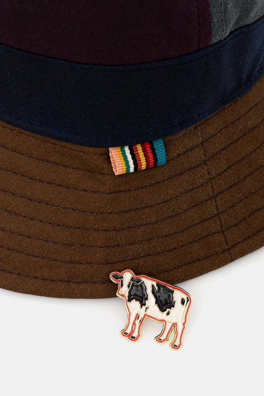Barbour kapelusz x Paul Smith Bucket Hat MHA0928MI11 granatowy AW25