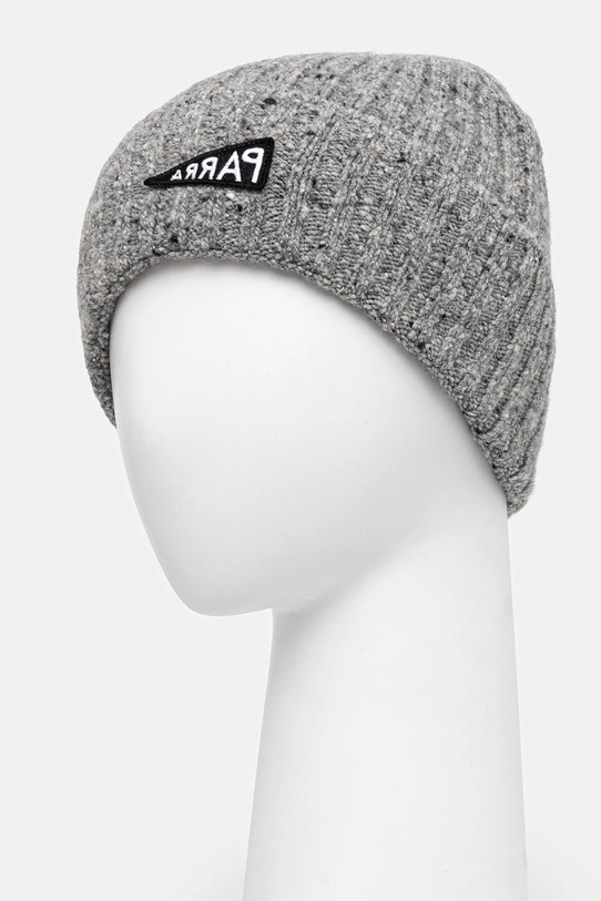 Čepice s příměsí vlny by Parra Reversed flag 54477 šedá AW25