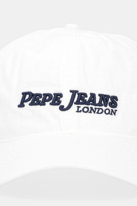Bavlnená šiltovka Pepe Jeans PM040571 biela AW25