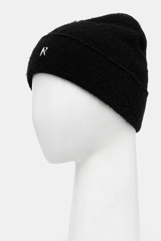 Represent czapka z dodatkiem wełny Textured Knit Beanie MLM100391 czarny AW25