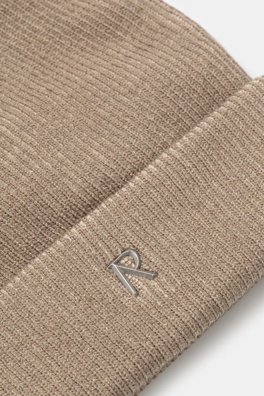 Akcesoria Represent czapka Rib Knit Beanie MLM100354 beżowy