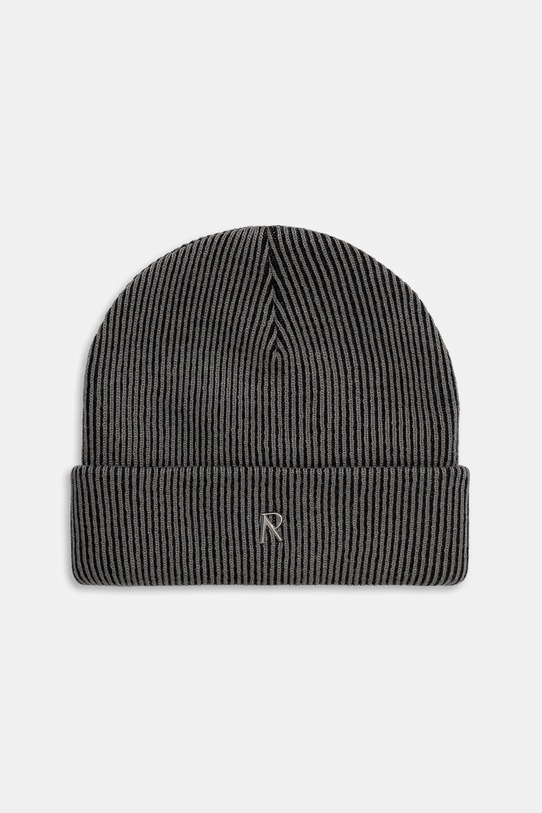 Represent czapka Rib Knit Beanie pozostałe szary MLM100354