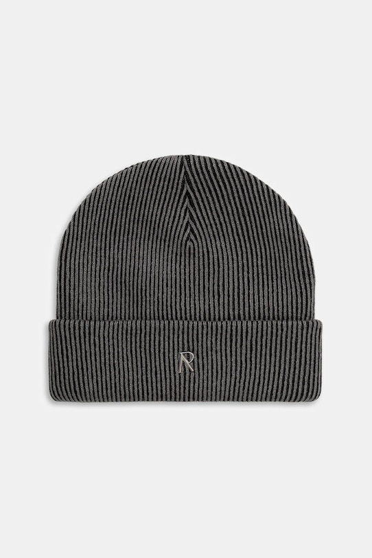 Σκούφος Represent Rib Knit Beanie απλικέ γκρί MLM100354