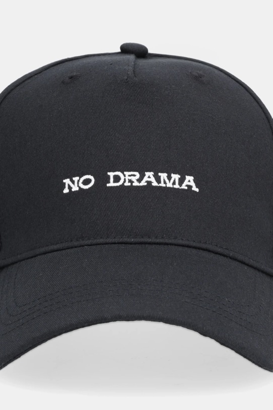 Βαμβακερό καπέλο του μπέιζμπολ Sisley 68JHSA00R μαύρο AW25