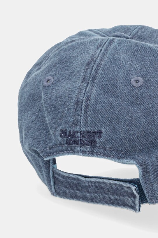 Akcesoria Hackett London czapka z daszkiem jeansowa HM042654 granatowy