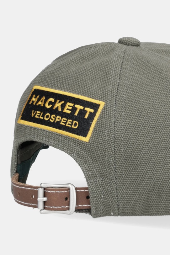 Akcesoria Hackett London czapka z daszkiem bawełniana HM0400044 zielony