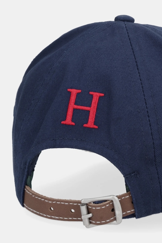 Akcesoria Hackett London czapka z daszkiem bawełniana HM0400046 granatowy