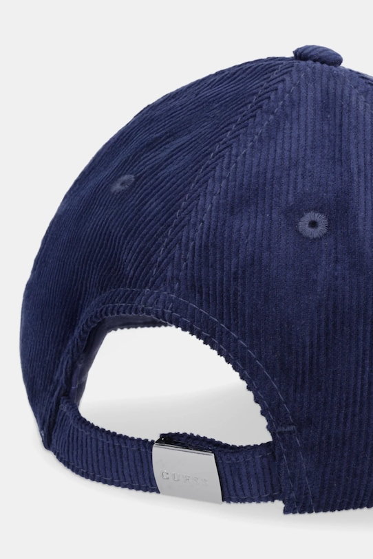 Akcesoria Guess czapka z daszkiem sztruksowa AM9579.POL01 granatowy