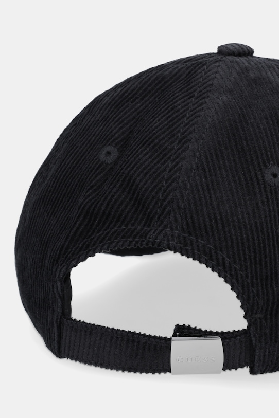 Akcesoria Guess czapka z daszkiem sztruksowa AM9579.POL01 czarny