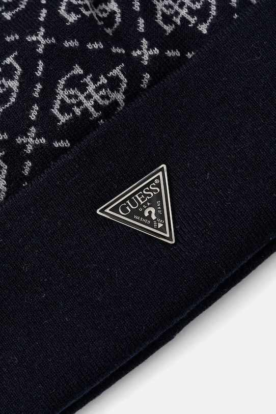 Guess czapka z domieszką wełny 4G M5BZ18.Z0442 granatowy AW25