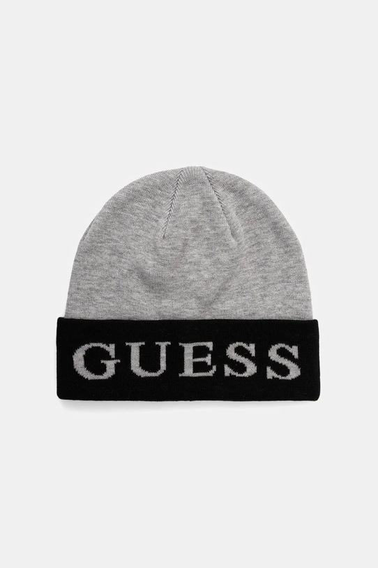 Шапка с примесью шерсти Guess с добавлением шерсти серый M5BZ22.Z0442