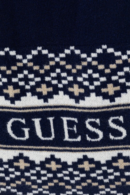 Guess czapka i szalik z dodatkiem wełny granatowy M5BZ44.Z4142