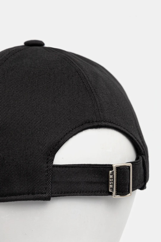 Akcesoria MSGM czapka z daszkiem bawełniana 3940ML02.257580 czarny