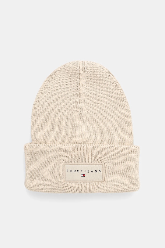 Tommy Jeans berretto in cotone medio spessore beige AM0AM13666