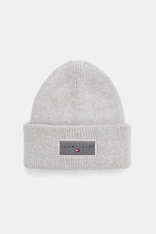 Tommy Jeans berretto in cotone medio spessore grigio AM0AM13666