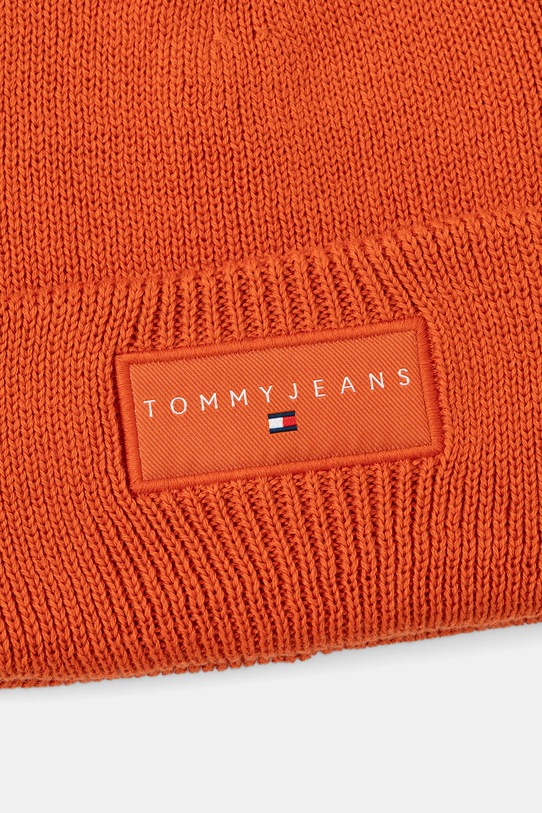 Βαμβακερό καπέλο Tommy Jeans AM0AM13666 πορτοκαλί AW25