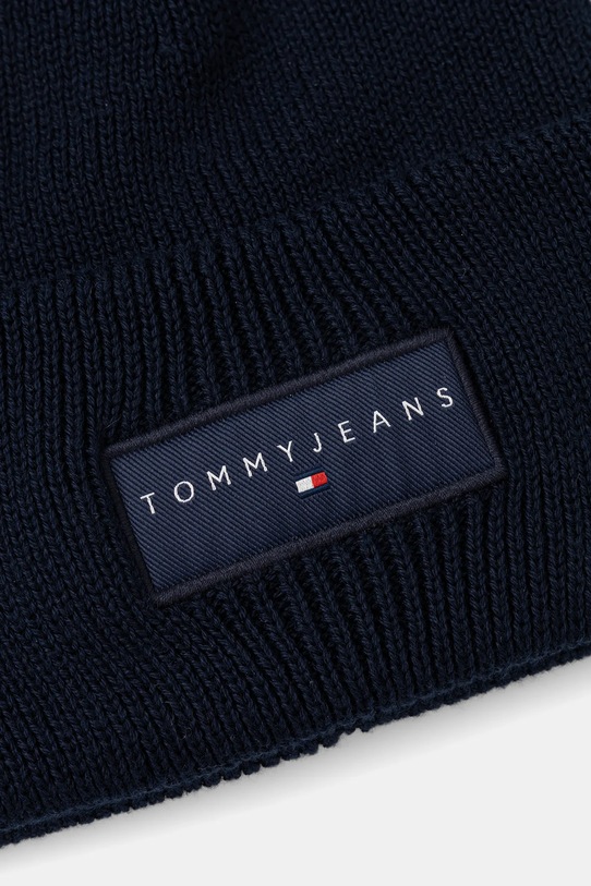 Βαμβακερό καπέλο Tommy Jeans AM0AM13666 σκούρο μπλε AW25