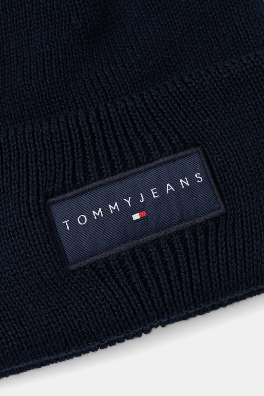 Βαμβακερό Σκούφος Tommy Jeans AM0AM13666 σκούρο μπλε AW25