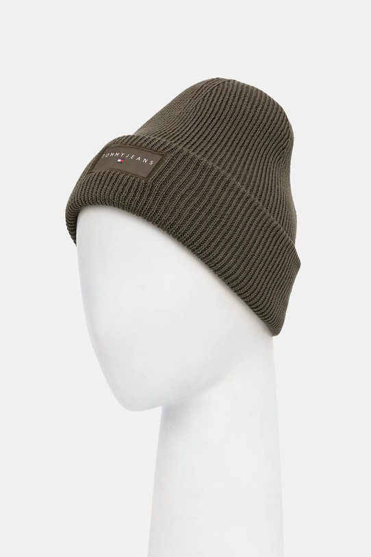 Akcesoria Tommy Jeans czapka bawełniana AM0AM13666 zielony