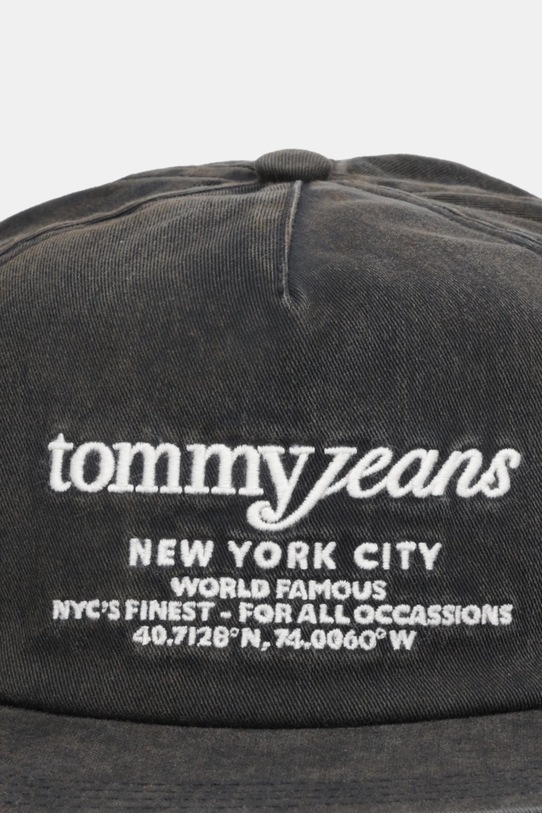 Бавовняна бейсболка Tommy Jeans AM0AM13672 чорний AW25