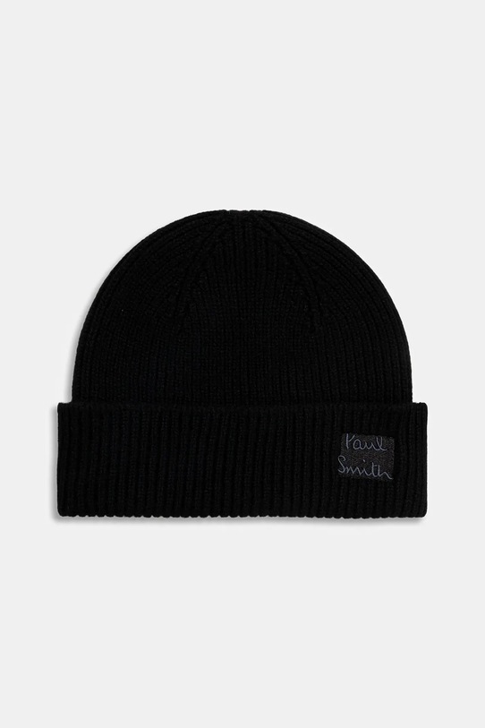 Paul Smith căciulă de lână Planet friendly negru M1A.383MK.T719