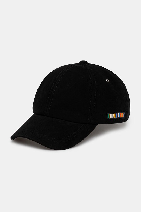 Semišová kšiltovka Paul Smith černá M1A.987DT.T660