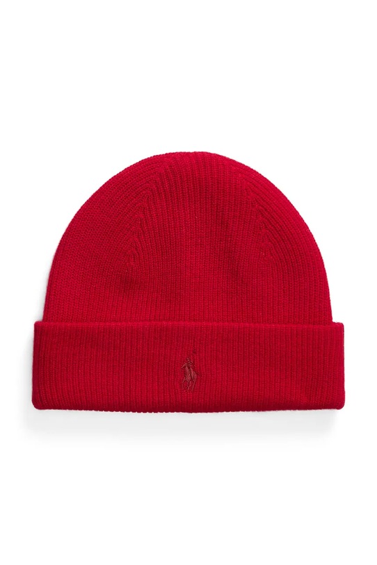 Polo Ralph Lauren czapka kaszmirowa wełna brązowy 710920660