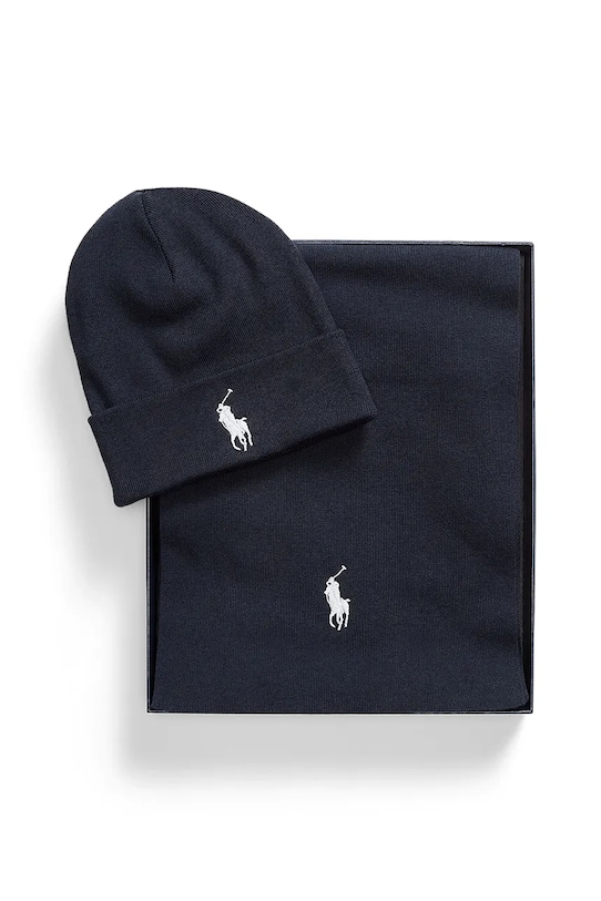 Pamučna kapa i šal Polo Ralph Lauren 710953262 bež AW25