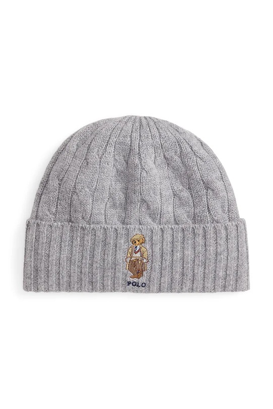Polo Ralph Lauren czapka wełniana wełna szary 449P08822