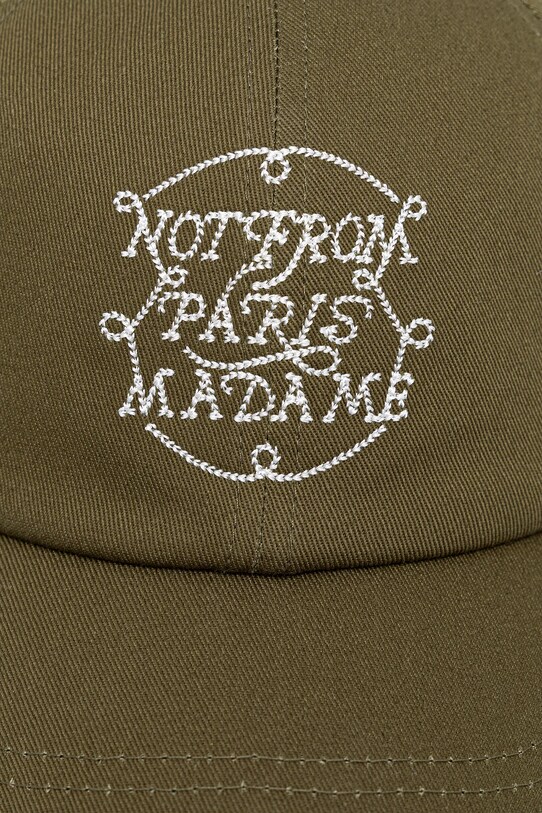 Kšiltovka Drôle de Monsieur La Casquette Slogan Tresses H.CP178.CO138 zelená AW25