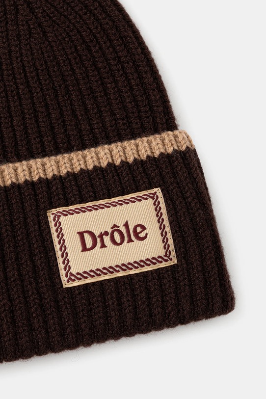 Аксесуари Вовняна шапка Drôle de Monsieur Le Bonnet Laine I.BN104.WO007 коричневий