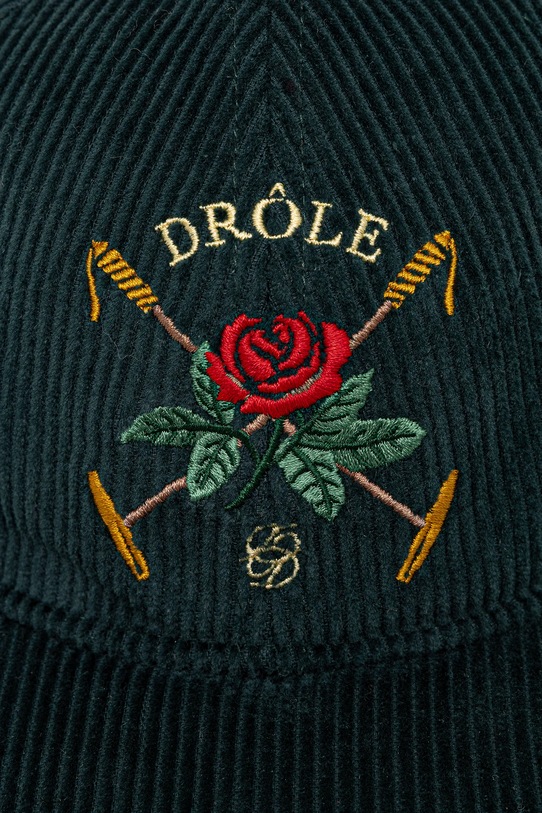 Dodaci Samtana kapa sa šiltom Drôle de Monsieur La Casquette Velours DrUle Rose I.CP189.CO236 tirkizna