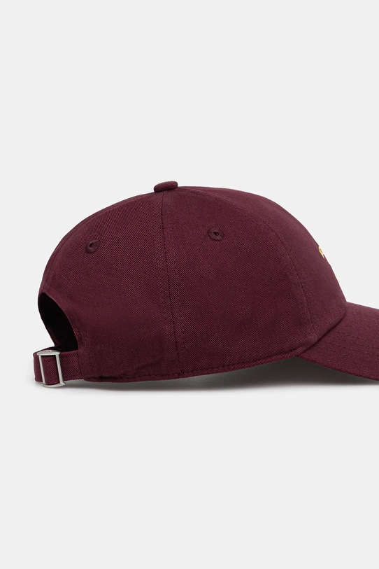 Akcesoria Drôle de Monsieur czapka z daszkiem bawełniana La Casquette Slogan I.CP151.CO138 bordowy