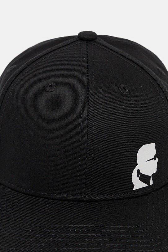Karl Lagerfeld czapka z daszkiem bawełniana 554101.805640 czarny NC25