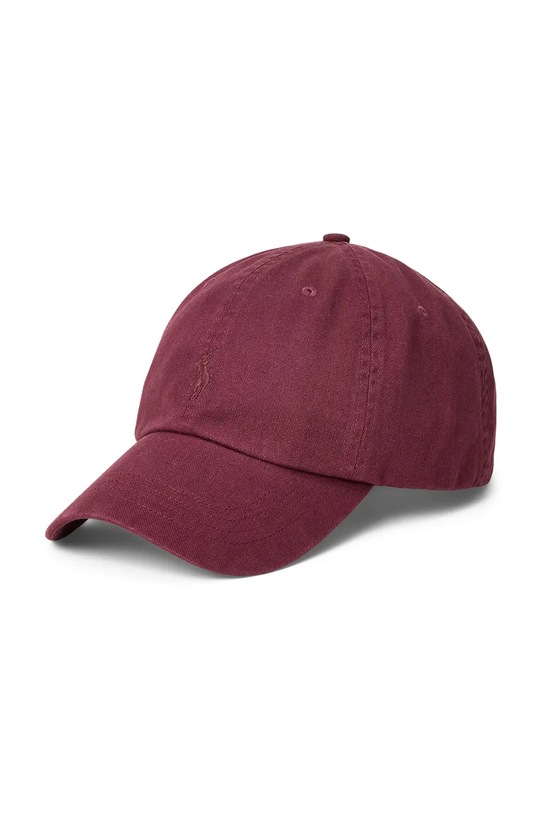 Polo Ralph Lauren czapka z daszkiem bawełniana bawełna bordowy 710980231