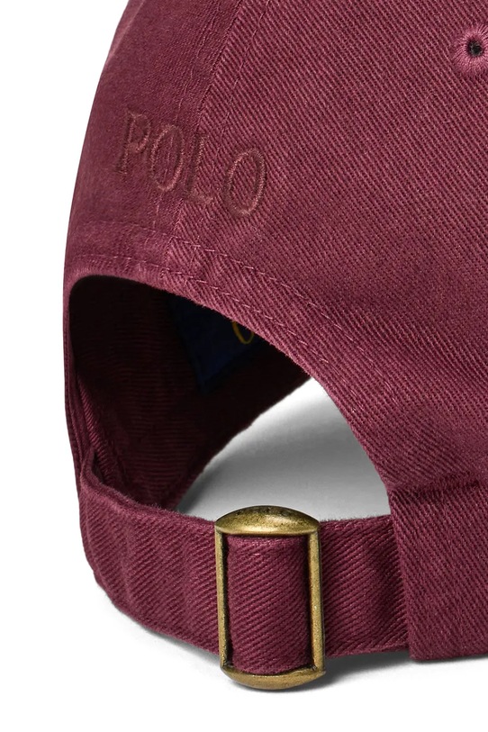 Akcesoria Polo Ralph Lauren czapka z daszkiem bawełniana 710980231 bordowy