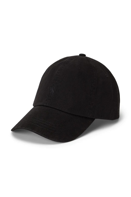 Бавовняна бейсболка Polo Ralph Lauren бавовна чорний 710980231