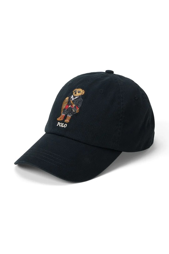 Polo Ralph Lauren czapka z daszkiem bawełniana aplikacja czarny 710981297