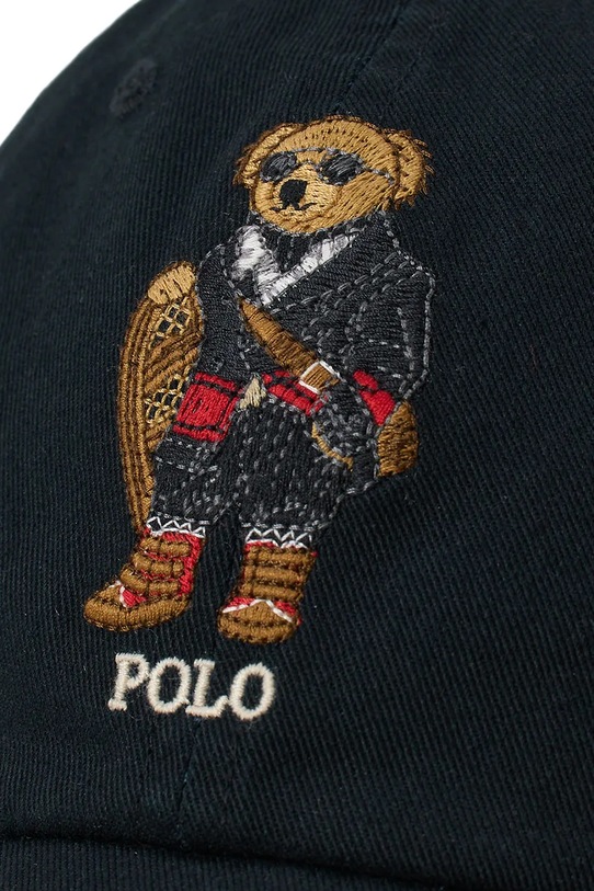 Akcesoria Polo Ralph Lauren czapka z daszkiem bawełniana 710981297 czarny