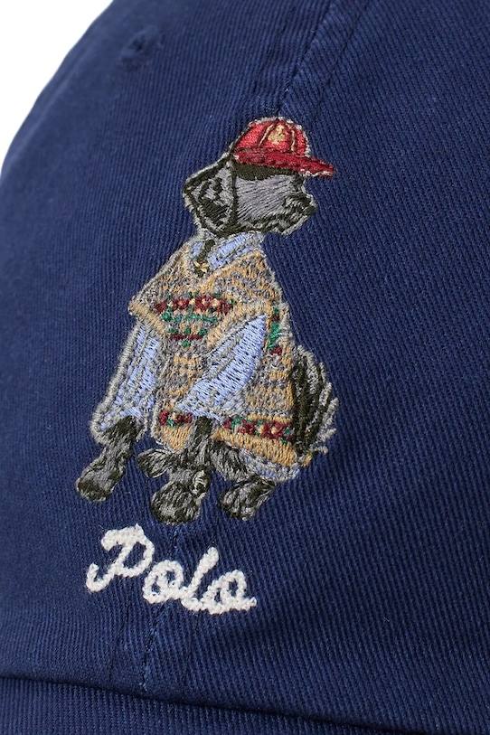 Бавовняна бейсболка Polo Ralph Lauren темно-синій 710982058